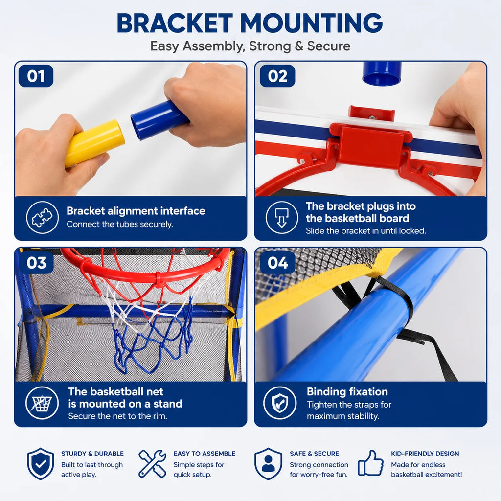 Bounce & Score™ | Kids Arcade Basketball Game Set