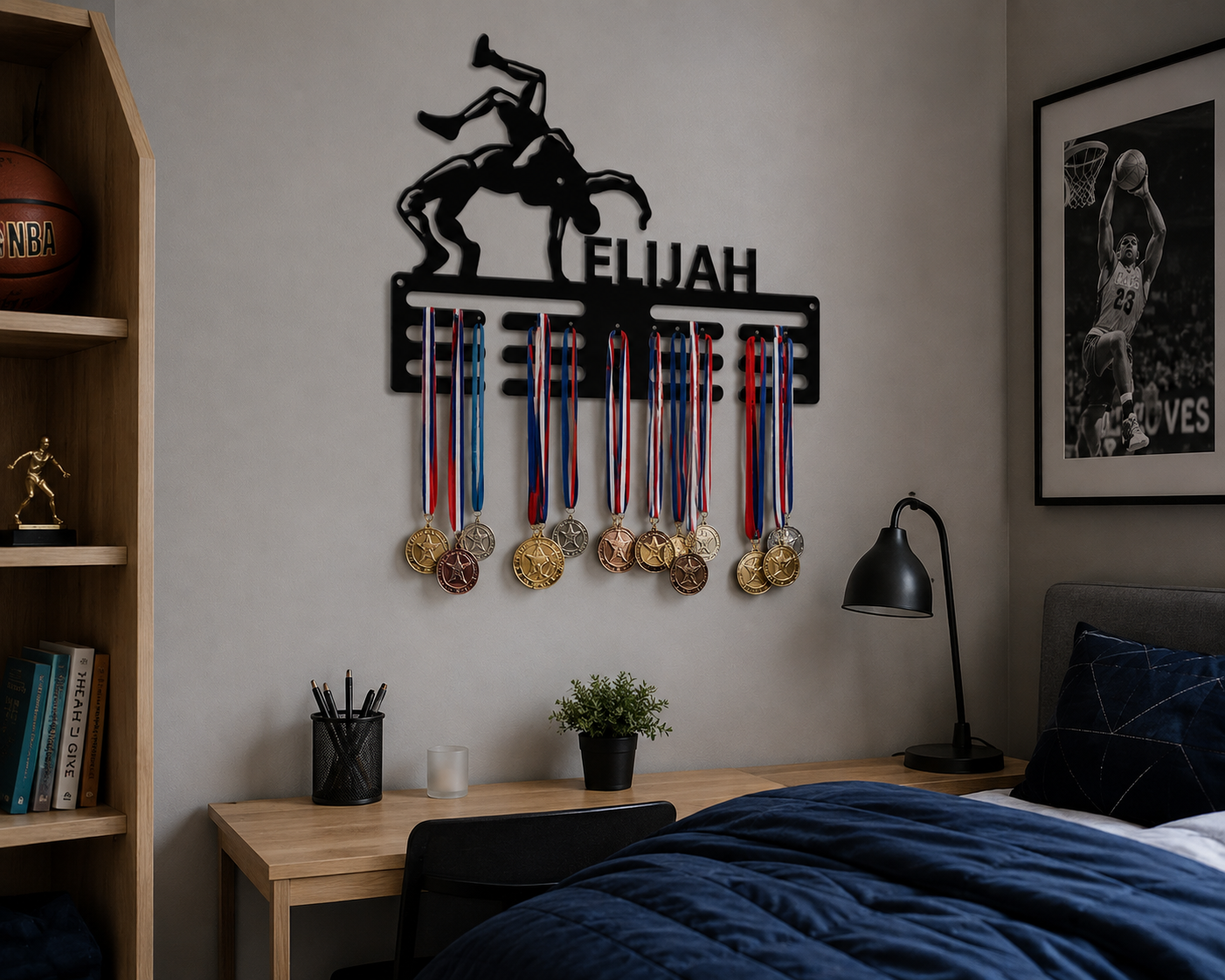 WRESTLER+Shelf Medal Hanger🏆™