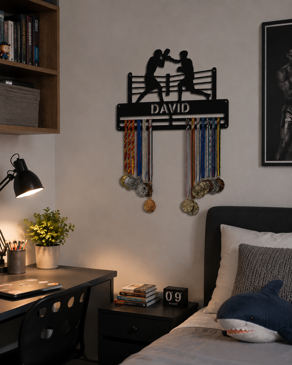 BOXING+Shelf Medal Hanger🏆™